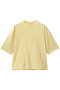 スビン28 ジャージー モックネックTシャツ スリードッツ/three dots レモン