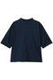スビン28 ジャージー モックネックTシャツ スリードッツ/three dots ミッドナイトブルー