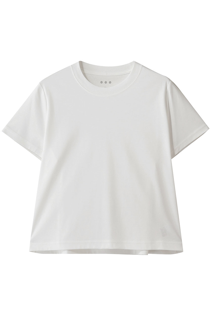 スリードッツ/three dotsの【UNISEX】シルケンジャージー ショートスリーブ(ホワイト/NY1002YU)