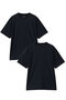 【UNISEX】パウダリーコットン 2パックTシャツ スリードッツ/three dots ダークネイビー