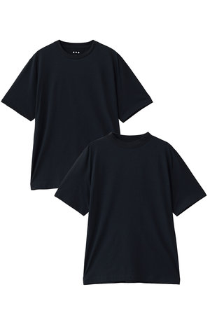 スリードッツ/three dotsの【UNISEX】パウダリーコットン 2パックTシャツ(110100/110102)