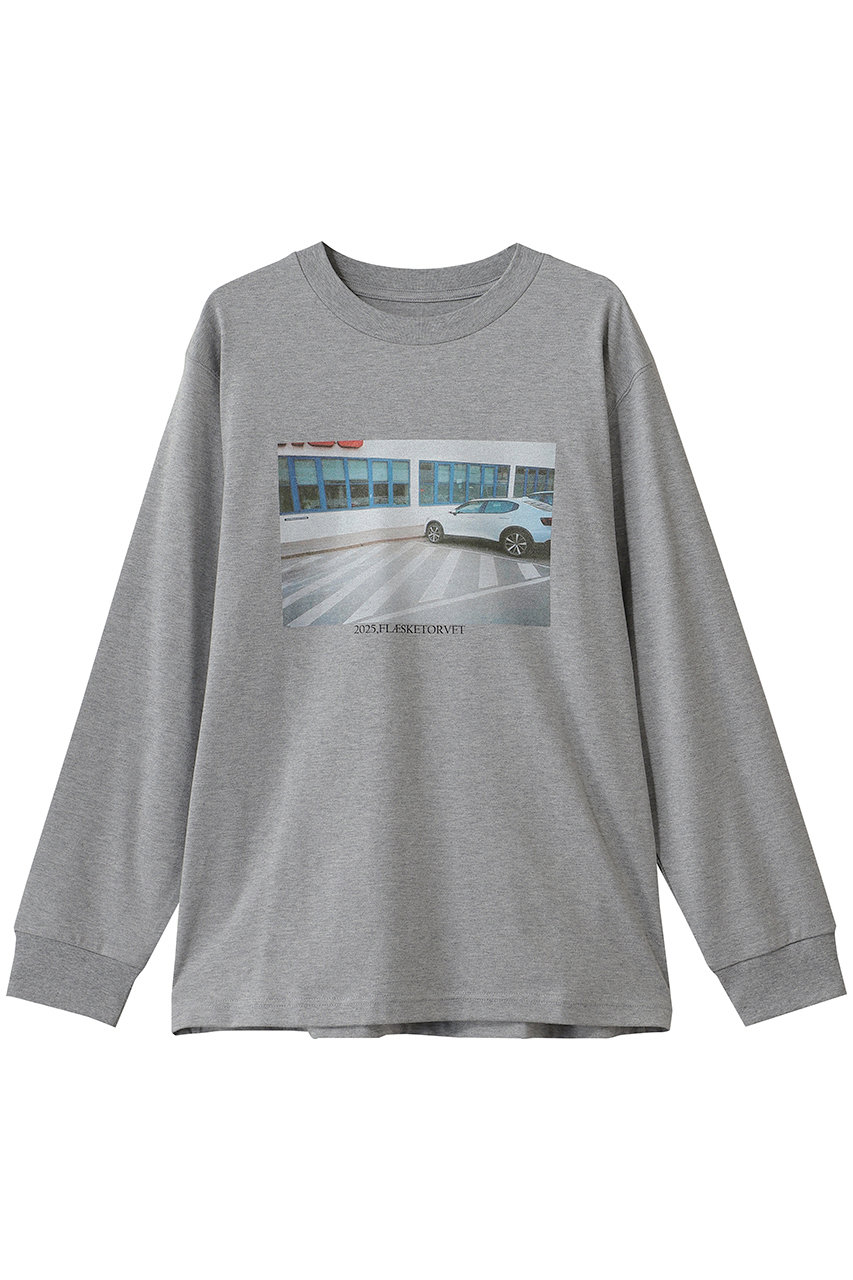 スリードッツ/three dotsの【UNISEX】グラフィック ロングスリーブTシャツ(G.FLAESKETORBET/KG2001YU)
