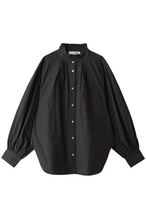スリードッツ/three dotsのウォッシュドコットン ギャザーシャツ(110400/110403)