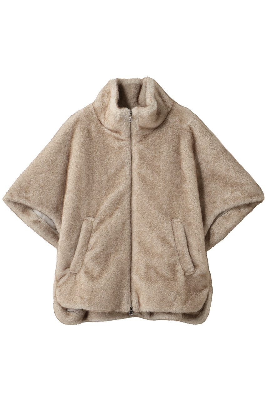 three dots ベロアファー ミリー (ラテ, S) スリードッツ ELLE SHOP
