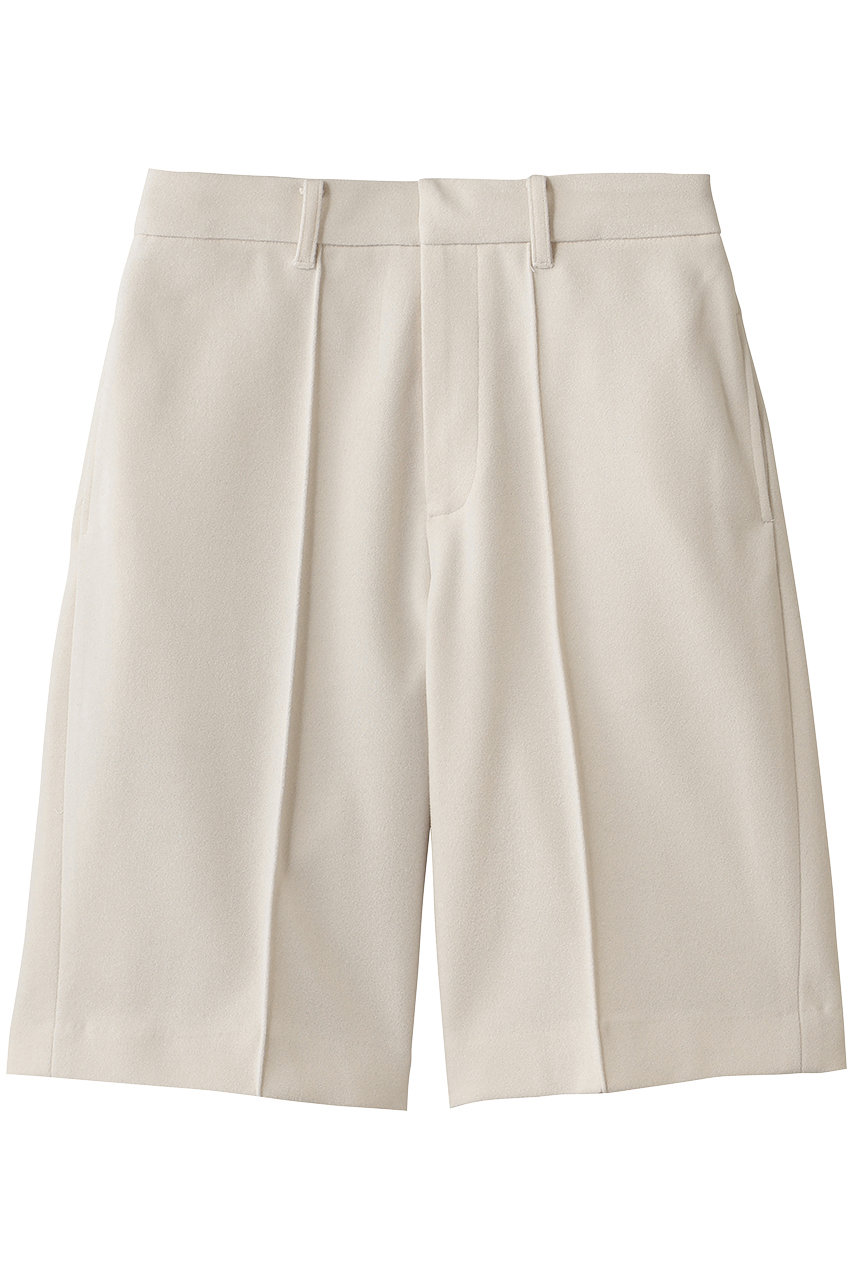 three dots ウーリージャージー ショートパンツ (オフホワイト, S) スリードッツ ELLE SHOP