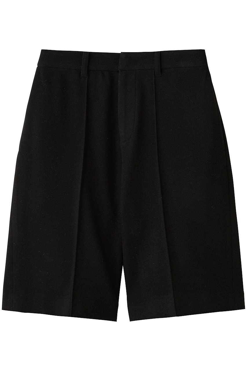 three dots ウーリージャージー ショートパンツ (ブラック, S) スリードッツ ELLE SHOP
