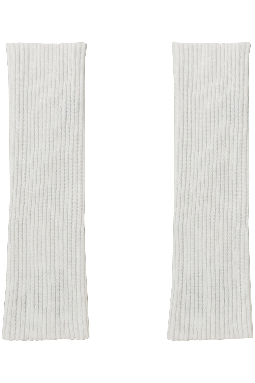 three dots レッグウォーマー (ホワイト, F) スリードッツ ELLE SHOP