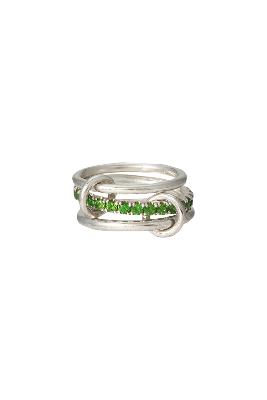 PETUNIA chrome diopside SILVER リング