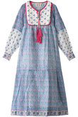SILK JODHPUR DRESS PINEAPPLE コットンシルクワンピース