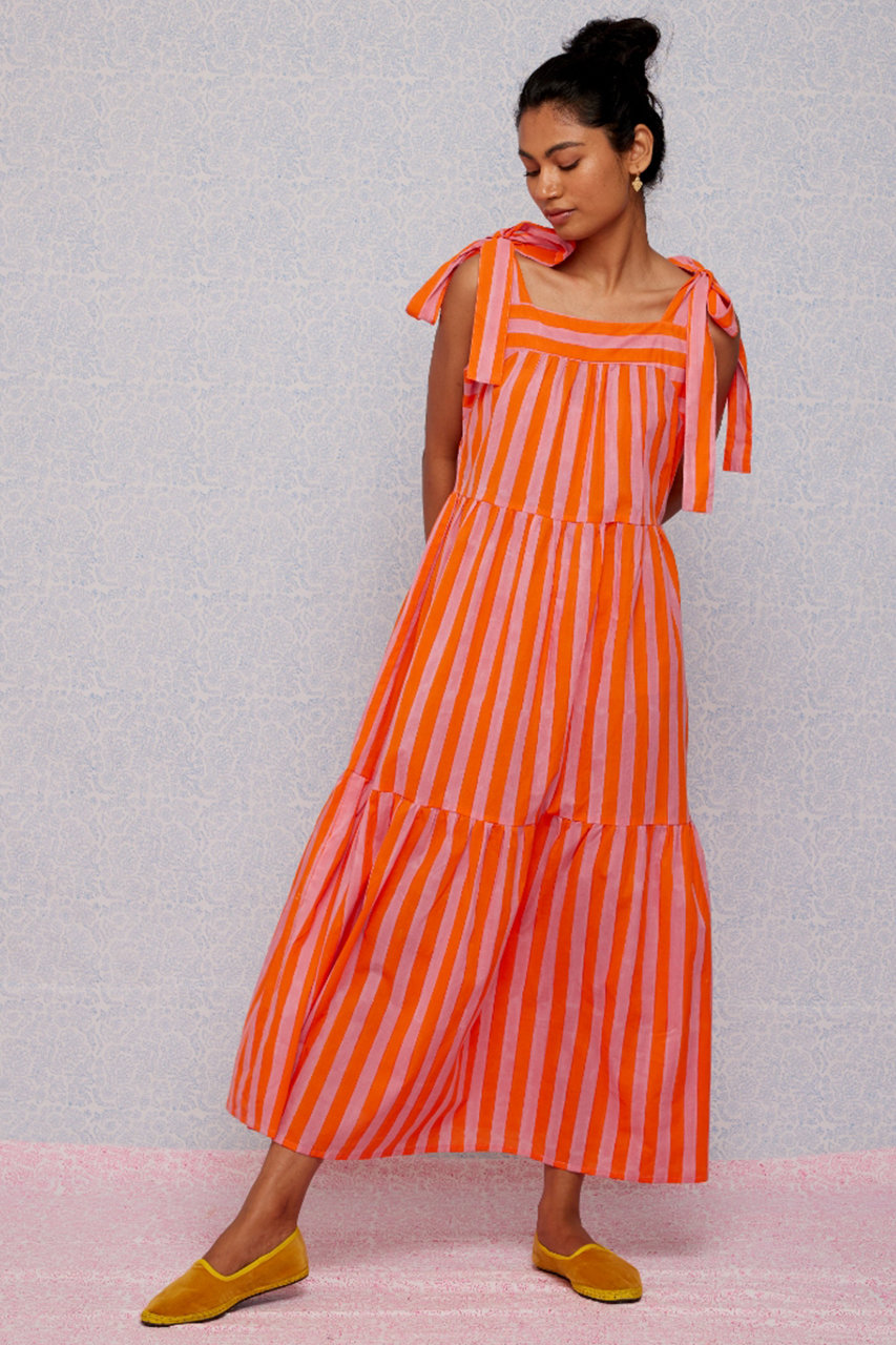 SZ Blockprints Stripe Dress
