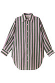 THICK STRIPES コットンオーバーサイズボタンダウンシャツ