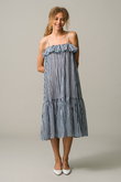 CICI DRESS SMALL GINGHAM ティアードキャミワンピース