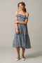 CICI DRESS SMALL GINGHAM ティアードキャミワンピース エスゼット ブロックプリント/SZ Blockprints