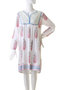 JAIPUR DRESS POPPY ミニワンピース エスゼット ブロックプリント/SZ Blockprints