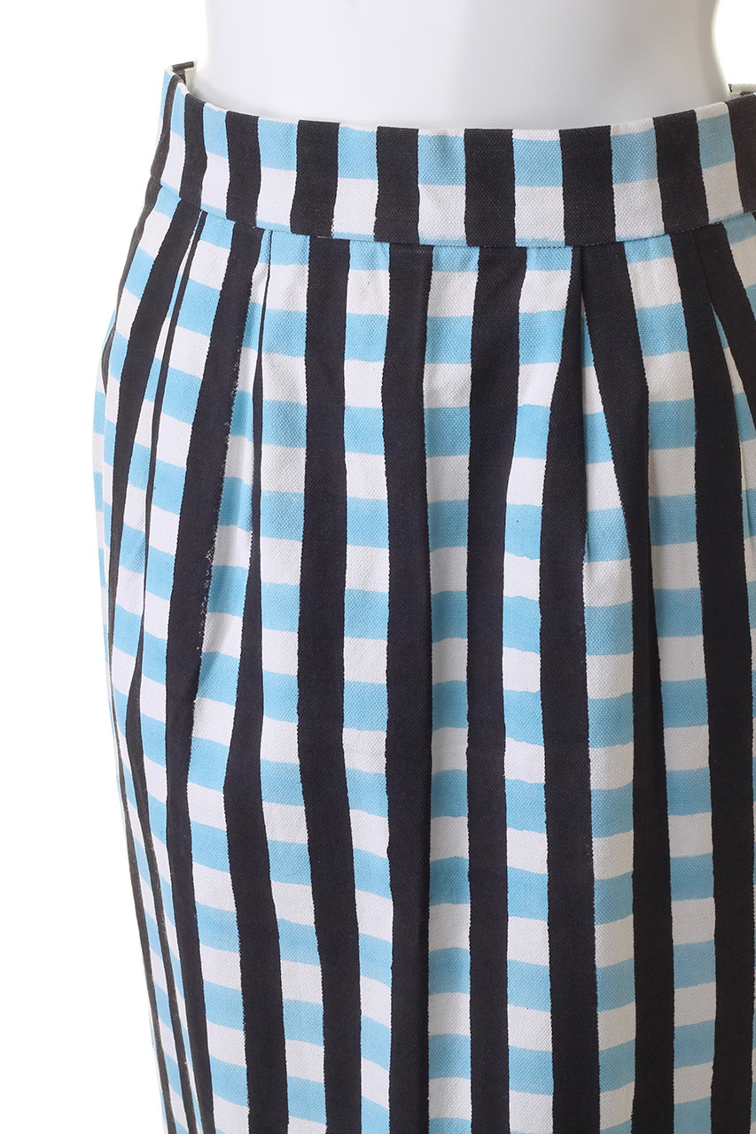 SZ Blockprints(エスゼット ブロックプリント)｜【日本別注】CANVAS SKIRT GINGHAM キャンバススカート/ネイビー  の通販｜ELLESHOP・(エル・ショップ)