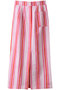 【予約販売】CANVAS SKIRT SEASIDE STRIPE キャンバススカート エスゼット ブロックプリント/SZ Blockprints ピンク