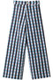 DISCO PANTS GINGHAM ワイドパンツ エスゼット ブロックプリント/SZ Blockprints ネイビー