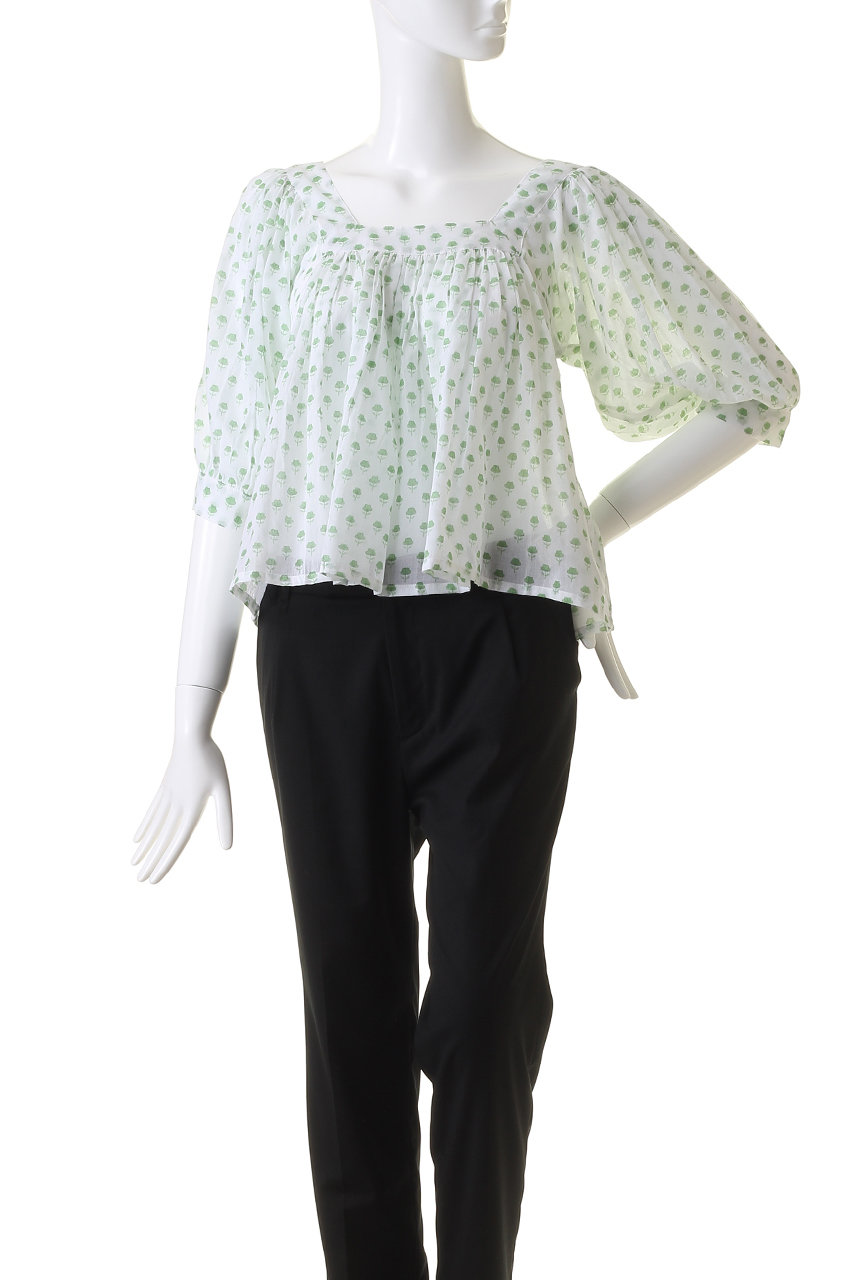 エスゼット ブロックプリント/SZ Blockprints】のCLOVER TOP PALLADIO GARDEN タッセルフリルブラウス  人気、トレンドファッション・服の通販 founy(ファニー) ID:prp329100003069494 ファッション(Fashion)  レディースファッション(WOMEN) トップス・カットソー(Tops 