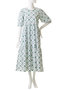 GAIA DRESS CHAKRI ティアードワンピース エスゼット ブロックプリント/SZ Blockprints