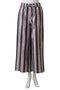 DRAWSTRING PANTS MULTI STRIPE ドロストワイドパンツ エスゼット ブロックプリント/SZ Blockprints