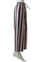 DRAWSTRING PANTS MULTI STRIPE ドロストワイドパンツ エスゼット ブロックプリント/SZ Blockprints