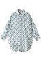 OVERSIZED BUTTON DOWN CHAKRI ボタンダウンシャツ エスゼット ブロックプリント/SZ Blockprints ライトブルー