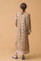 ISLE FROCK LISBON IN CELERY スタンドカラーカバーアップワンピース エスゼット ブロックプリント/SZ BLOCKPRINTS