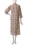 ISLE FROCK LISBON IN CELERY スタンドカラーカバーアップワンピース エスゼット ブロックプリント/SZ BLOCKPRINTS