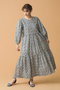 ORTI DRESS DITSY ティアードワンピース エスゼット ブロックプリント/SZ BLOCKPRINTS