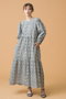 ORTI DRESS DITSY ティアードワンピース エスゼット ブロックプリント/SZ BLOCKPRINTS