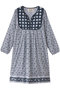 JAIPUR DRESS DITSY ミニワンピース エスゼット ブロックプリント/SZ BLOCKPRINTS ネイビー