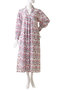 LEO DRESS GERANIUM Vネックワンピース エスゼット ブロックプリント/SZ BLOCKPRINTS