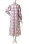 LEO DRESS GERANIUM Vネックワンピース エスゼット ブロックプリント/SZ BLOCKPRINTS