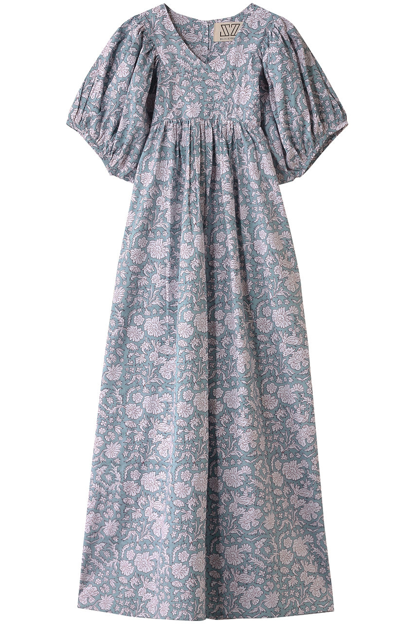 SZ Blockprints 【日本限定】SAI DRESS NILA ショートスリーブワンピース (ブルー, S) エスゼット ブロックプリント ELLE SHOP SZ Blockprints 【日本限定】SAI DRESS NILA ショートスリーブワンピース (ブルー, S) エスゼット ブロックプリント ELLE SHOP