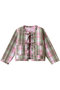 POPPY JACKET TARTAN リバーシブルジャケット エスゼット ブロックプリント/SZ BLOCKPRINTS ピンク