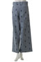 DISCO PANTS THIN STRIPE PAISLEY デニムワイドパンツ エスゼット ブロックプリント/SZ BLOCKPRINTS