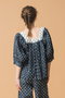 VITI TOP POLKA DOT スクエアネックブラウス エスゼット ブロックプリント/SZ BLOCKPRINTS