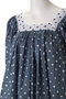 VITI TOP POLKA DOT スクエアネックブラウス エスゼット ブロックプリント/SZ BLOCKPRINTS