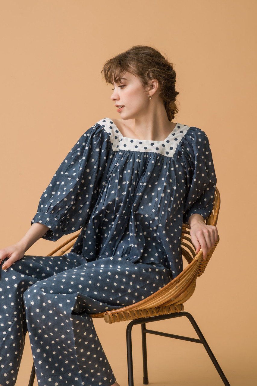 SZ BLOCKPRINTS(エスゼット ブロックプリント)｜VITI TOP POLKA