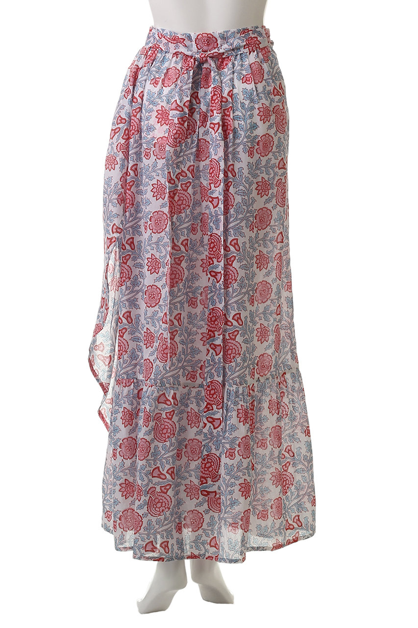 SZ BLOCKPRINTS(エスゼット ブロックプリント)｜LONG WRAP SKIRT