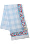 SARONG WEAVE コットン巻きスカート エスゼット ブロックプリント/SZ BLOCKPRINTS ライトブルー