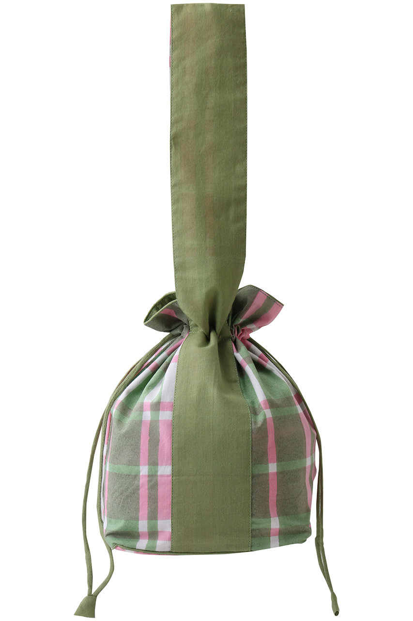 SZ Blockprints TARTAN ダンプリングバッグ (ピンク, F) エスゼット ブロックプリント ELLE SHOP SZ Blockprints TARTAN ダンプリングバッグ (ピンク, F) エスゼット ブロックプリント ELLE SHOP