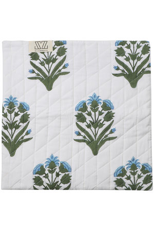 エスゼット ブロックプリント/SZ BLOCKPRINTSのQUILTED CUSHION COVER ZIP リバーシブルクッションカバー(45×45cm)