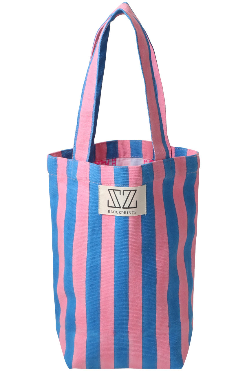 SZ Blockprints LUNCH TOTE トートバッグ (ブルー(STRIPE), F) エスゼット ブロックプリント ELLE SHOP SZ Blockprints LUNCH TOTE トートバッグ (ブルー(STRIPE), F) エスゼット ブロックプリント ELLE SHOP
