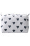 MAKEUP POUCH ポーチ エスゼット ブロックプリント/SZ BLOCKPRINTS ネイビー（HEART）