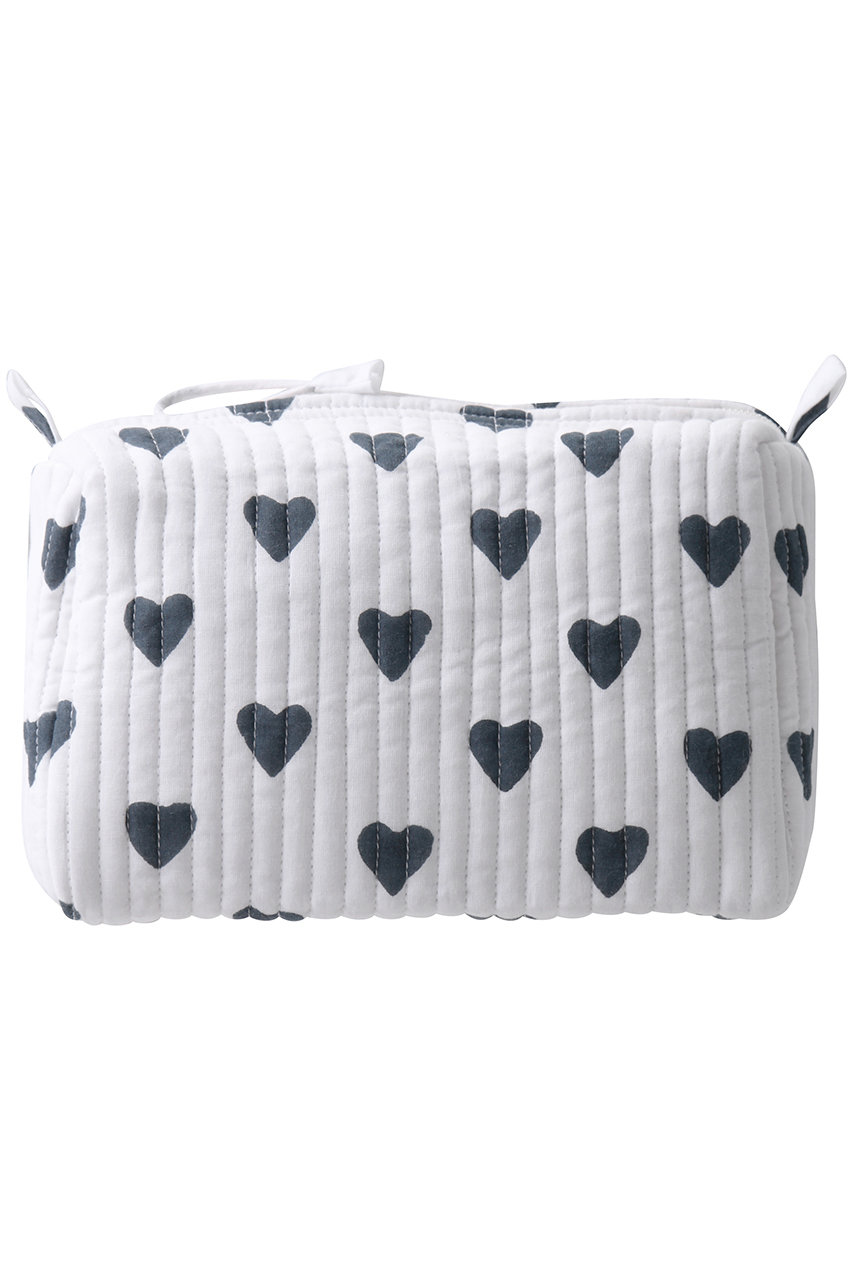 SZ Blockprints MAKEUP POUCH ポーチ (ネイビー(HEART), F) エスゼット ブロックプリント ELLE SHOP SZ Blockprints MAKEUP POUCH ポーチ (ネイビー(HEART), F) エスゼット ブロックプリント ELLE SHOP