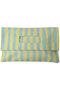 CLUTCH MARKET BAG クラッチバッグ エスゼット ブロックプリント/SZ BLOCKPRINTS ライトブルー（STRIPE）