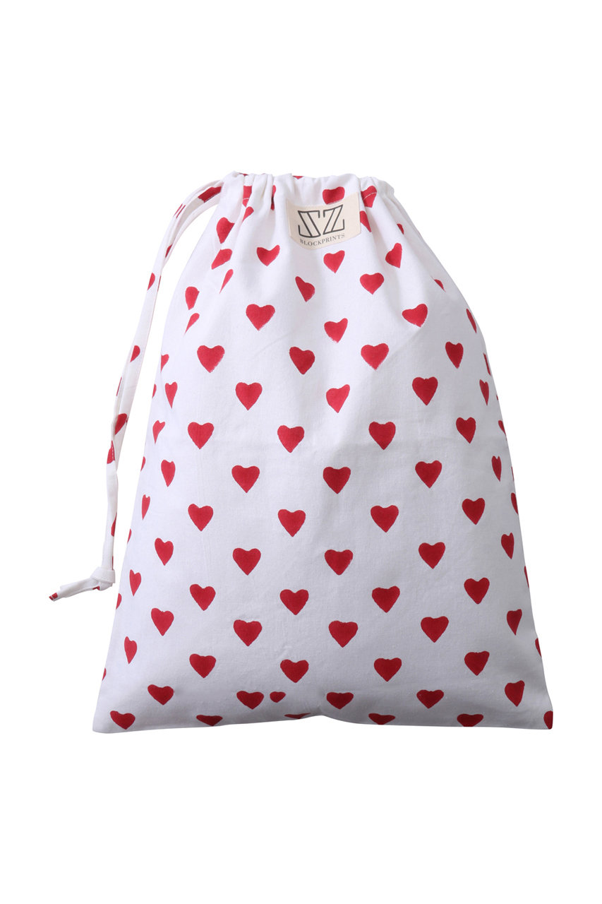 SZ Blockprints LAUNDRY BAG トラベルポーチ MIDDLE (レッド(HEART), F) エスゼット ブロックプリント ELLE SHOP SZ Blockprints LAUNDRY BAG トラベルポーチ MIDDLE (レッド(HEART), F) エスゼット ブロックプリント ELLE SHOP