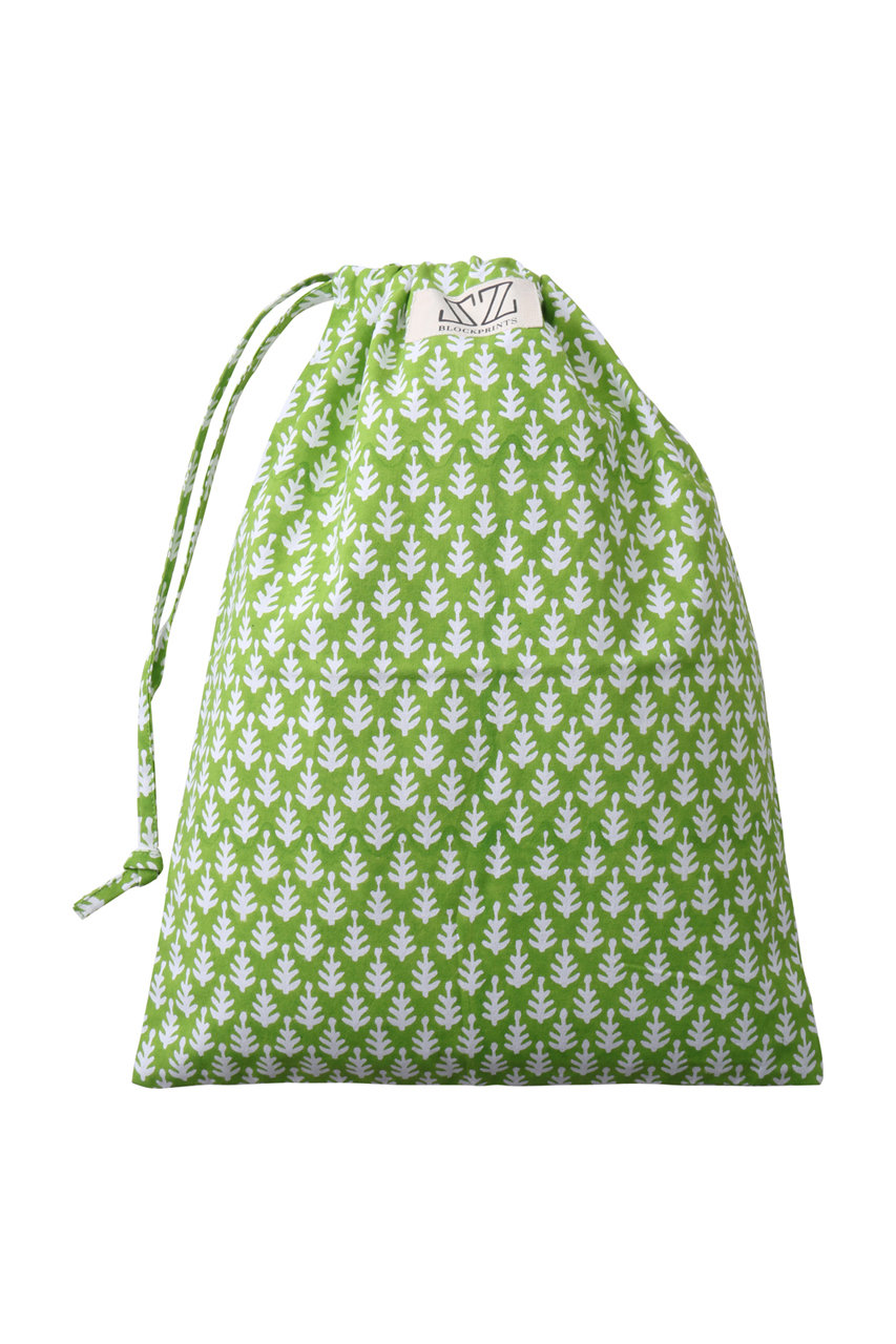 SZ Blockprints LAUNDRY BAG トラベルポーチ MIDDLE (グリーン(PATTI), F) エスゼット ブロックプリント ELLE SHOP SZ Blockprints LAUNDRY BAG トラベルポーチ MIDDLE (グリーン(PATTI), F) エスゼット ブロックプリント ELLE SHOP