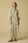 ARTEMISIA DRESS FLOWER POWER フレアスリーブドレス